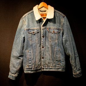 LEVI'S TYPE III SHERPA TRUCKER JACKET | Color: Light Blue | Size: M
